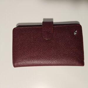 Burgundy Textured Wallet